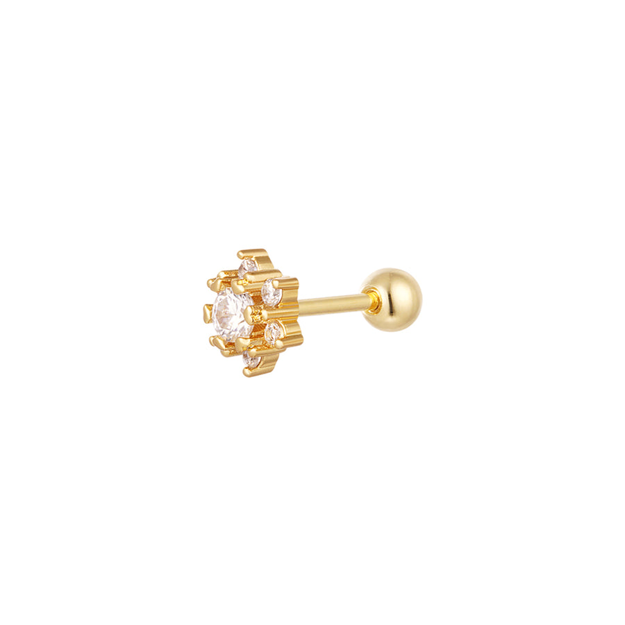 Floral piercing gold